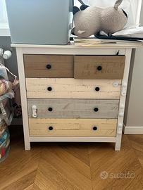 Cassetiera Shabby Chic Multicolore