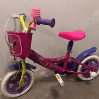 Bicicletta minnie con rotelle