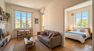 Ampio appartamento con due stanze / libero