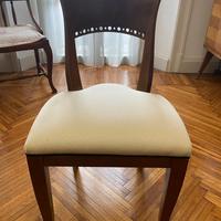 Sedie in legno con imbottitura