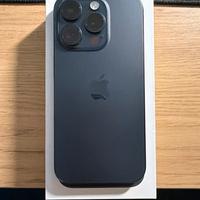 Apple Iphone 15 pro 128gb blu perfetto con cover