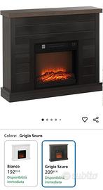 caminetto elettrico homcom
