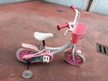 bicicletta bambina 3-4 anni, con rotelle