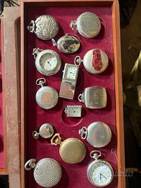 Collezione 40 Orologi da Tasca con Espositore