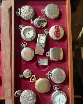 Collezione 40 Orologi da Tasca con Espositore