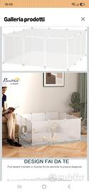 Recinto per piccoli animali modulabile