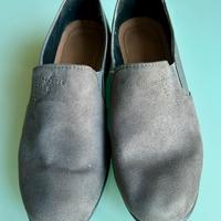 Mocassini scamosciati grigi