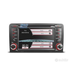 RADIO NAVIGATORE 7" PER AUDI A3 8P 03-12 USB GPS 