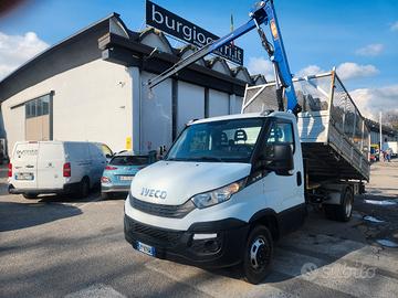 iveco daily IBRIDO  GRU E RIBALTABILE PERFETTO 