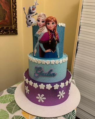 Torta scenografica frozen