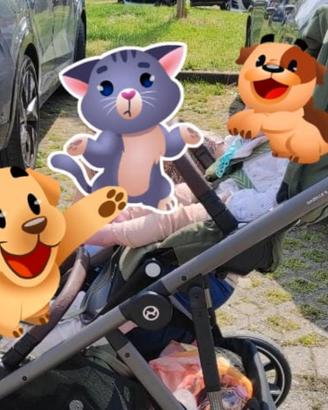 Passeggino gemellare cybex Gazelle s tpe moos gree