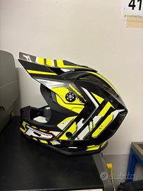 Casco MOTO Progrip con maschera nera wulfsport
