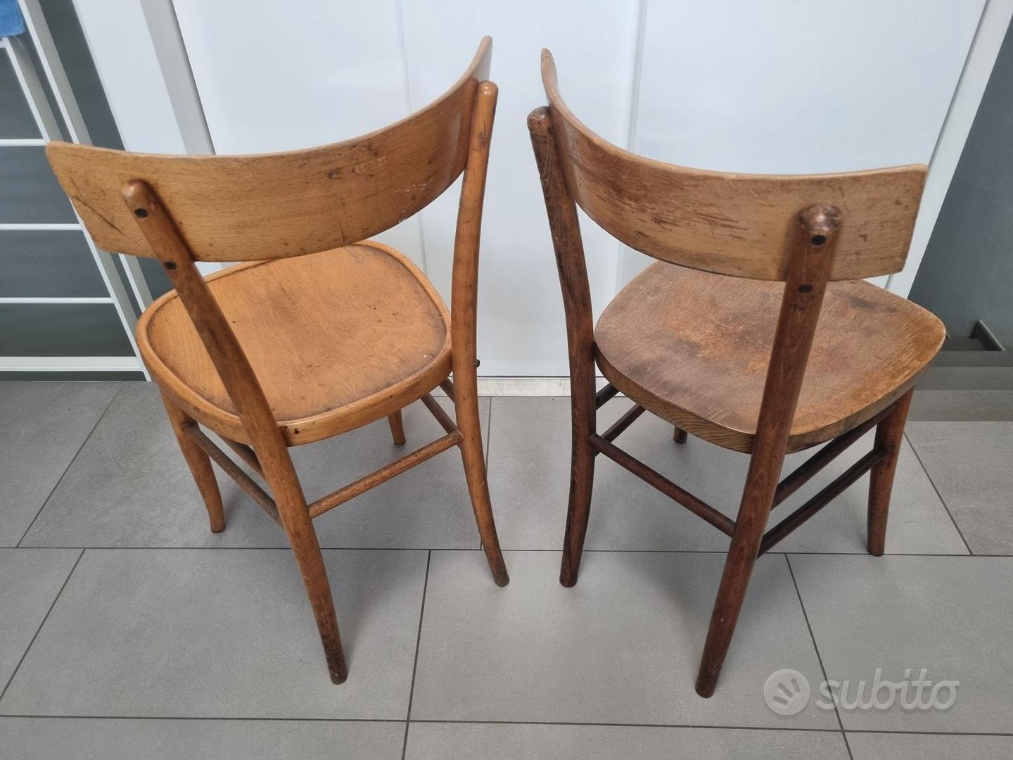 Sedia in legno vintage coppia di sedie da cucina - Arredamento e Casalinghi  In vendita a Modena