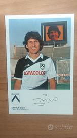 ZICO Udinese cartolina autografo 
