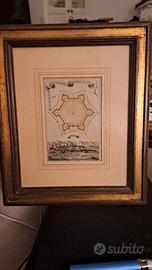 Stampa antica castello 