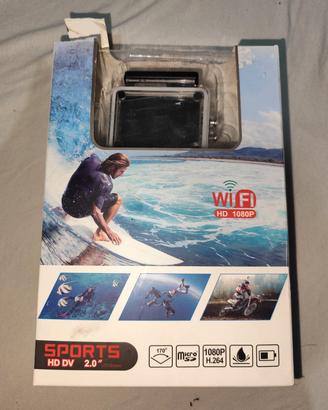 Action Cam HD 1080P Wi-Fi - Impermeabile con Kit A