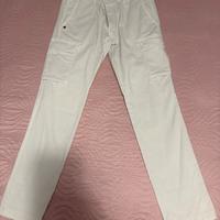 pantaloni cargo 40Weft bianchi