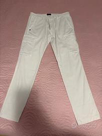 pantaloni cargo 40Weft bianchi