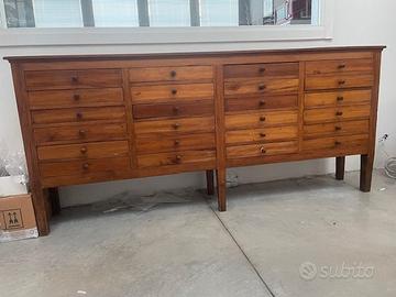 cassettiera stile farmacia