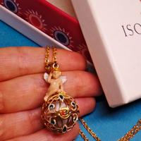 ISOLA BELLA collana argento 925 smaltata angelo