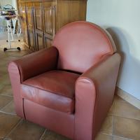 Poltrone in pelle Jean Michel Frank 601 ALIVAR