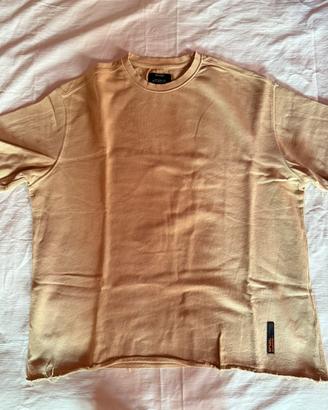 T-shirt Uomo Bershka Color Cammello/Senape