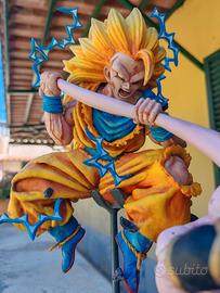 Dragon ball Z Due statue Goku SSJ3 Kid Buu Vegeta