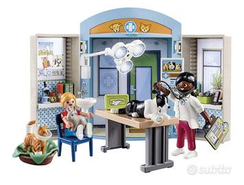 playmobil clinica veterinaria portatile