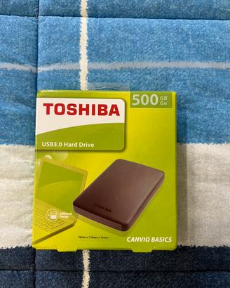 Hard Disk Toshiba usb 3.0 500gb 2,5 NUOVO