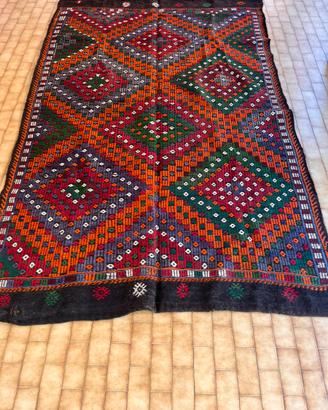 Tappeto kilim jajim turco