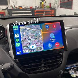 Car Tablet Android CarPlay Per Peugeot 208 2008