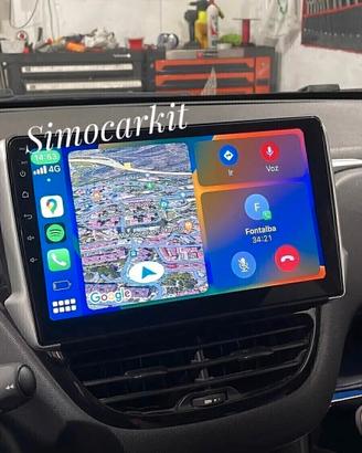 Car Tablet Android CarPlay Per Peugeot 208 2008