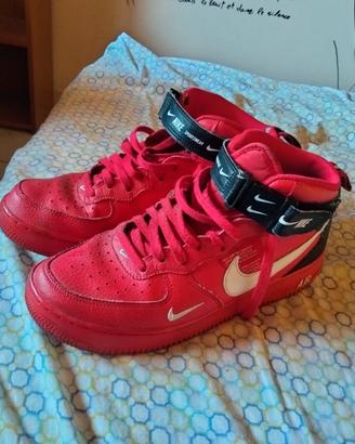 Nike Air force 1 Mid Utility University red
