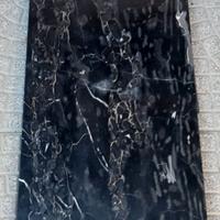 Comò antico con marmo e specchiera