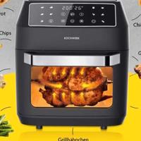 Friggitrice ad aria 2 griglie 12L cestello e grill