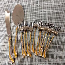 set torta da 12 forchette Gottinghen Rostfrei