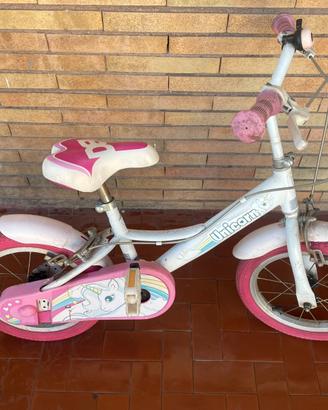 Bicicletta bambina Unicorn  – con rotelle