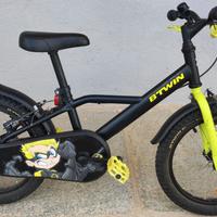 Bici bambino Btwin 500 DARK HERO 16 Pollici
