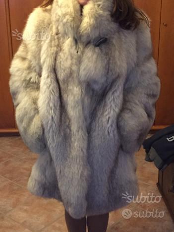 Manteau En Fourrure Volpe (renard) Blanc Marque Bianca - Occasion Très Bon état, Peu Porté, Pour Femme