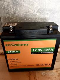 BATTERIA AL LITIO Ferro Fosfato 12.8 v 30 Ah