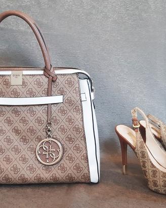 Borsa Guess Originale beige da donna