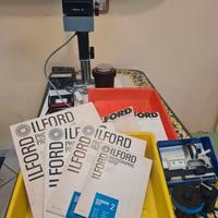 DURST F60 ingranditore e materiale camera oscura