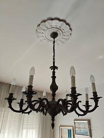 Lampadario a otto bracci 