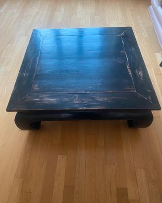 Tavolino etnico in veto legno massello di Teak -st
