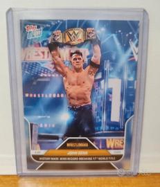 Carta WWE Topps Now John Cena 17th world title