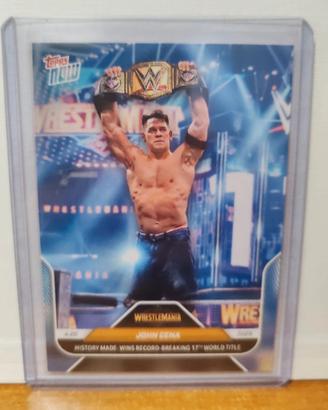 Carta WWE Topps Now John Cena 17th world title