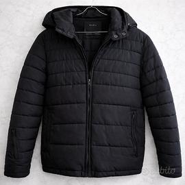 Giubbotto Zara Uomo L Nero Imbottito Cappuccio