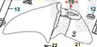 Parafango ant. SYM ST 50 / 125 / 200 blu