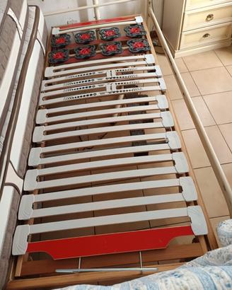 2 reti e materassi singoli ortopedici elettrici