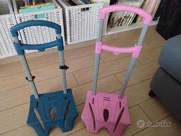 2 Carrellini carrelli trolley per zaino SJ Gang